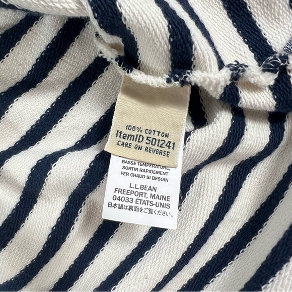 L.L. Bean Women’s Striped Rugby Polo Quarter Snap Pullover Henley Shirt - Picture 5 of 10